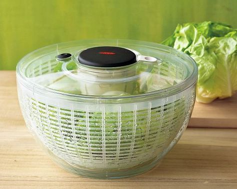 Salad Spinner!  I need one of these. Salad Spinners, Best Salad, Turkey Salad, Kitchen Necessities, Salad Spinner, Clear Bowls, Leftover Turkey, Cooking Gadgets, Family Favorite Meals