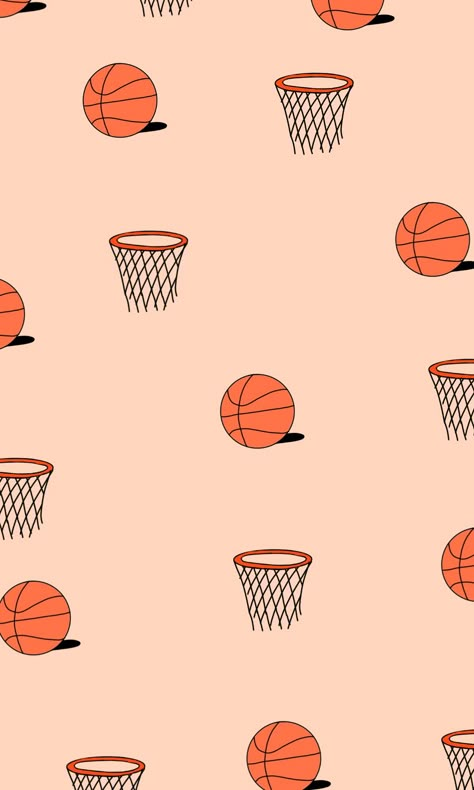 Basketball Asthetic Picture Wallpaper, Basketball Pattern Design, Sporty Background, Wallpaper Seamless Texture, Background Basketball, Basketball Artwork, Abstract Print Pattern, Basketball Pattern, Basketball Background