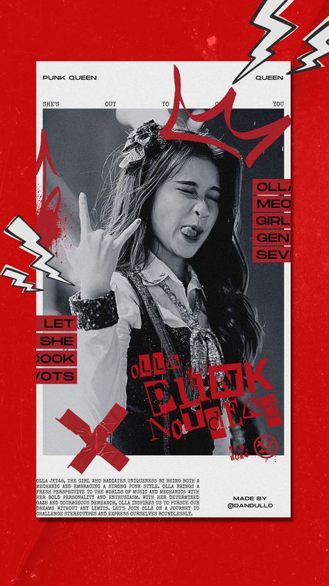 Personal use Only. #ollajkt48 #punkposter #graphicdesign #graphicdesigner #poster #posters #posterdesign #posterdesigns #posterseries #graphicdesignposter #typographyindonesia Model Poster Design, Chinese Poster Design, Bday Poster, Cool Photo Edits, Birthday Poster Design, Magazine Layout Inspiration, Chinese Posters, Punk Poster, Queen Poster