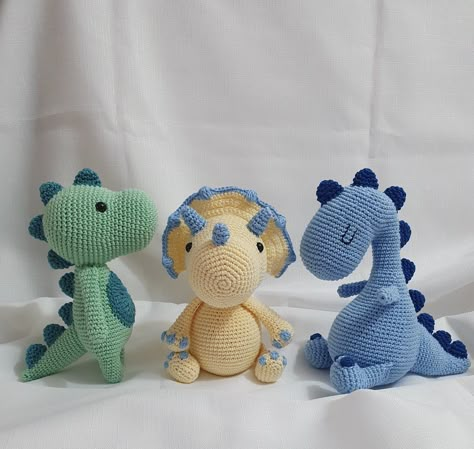 Crochet Dinosaur Pattern Free, Crochet Baby Mobiles, Crochet Dinosaur Patterns, Crochet Chicken, Crochet Dinosaur, Pola Amigurumi, Nursery Room Inspiration, Dinosaur Pattern, Knitting Tutorial