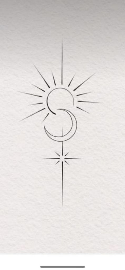 Celestial Tattoo, Tattoos Infinity, Writing Tattoos, Tasteful Tattoos, Inspiration Tattoo, Tattoos Geometric, Sun Tattoos, Tattoos Skull, Symbol Tattoos