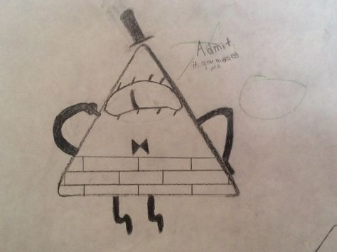 Bill cypher Bill Cypher, Bill Cipher, No Soliciting, Keep It Clean, Deathly Hallows Tattoo, Pencil Drawing, Gravity Falls, Be Kind, Pencil Drawings