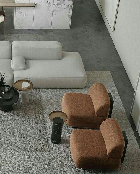 Minimal Interior Design, Living Room Decor Inspiration, Living Room Design Decor, Home Design Living Room, Curved Sofa, Minimalism Interior, Modern Interiors, Contemporary Living Room, Minimalist Interior