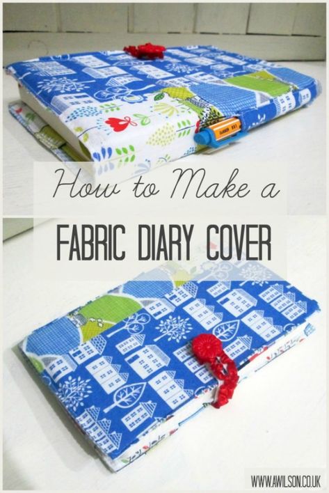 fabric diary cover notebook journal Wrist Pincushion, Pincushion Tutorial, Diary Cover, Fabric Journal, Fabric Book Covers, Diary Covers, Sewing Machine Cover, Cover Notebook, Sewing Bee