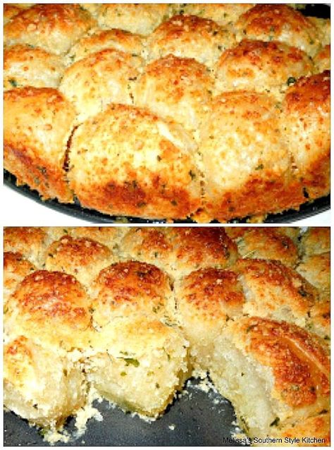 Frozen Rolls Recipes, Frozen Yeast Rolls, Parmesan Pull Apart Bread, Frozen Bread Dough Recipes, Cheese Pull Apart Bread, Rhodes Rolls Recipes, Pull Apart Rolls Recipe, Garlic Monkey Bread, Pecan Monkey Bread