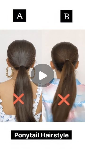 Haïr Style For College, Double Ponytail Hairstyles, Hairstyle For Office, School Ponytail, One Ponytail, College Hairstyles, Office Hairstyles, Double Ponytail, Ponytail Hairstyle