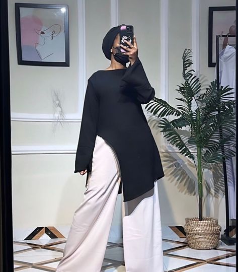 Modest Tops Hijab, Ogansia Top Styles, Arewa Styles, Modest Office Wear, Modest Corporate Outfits, Fashion Styles, Modest Outfits Muslim, Cute Professional Outfits, Modest Dresses Fashion