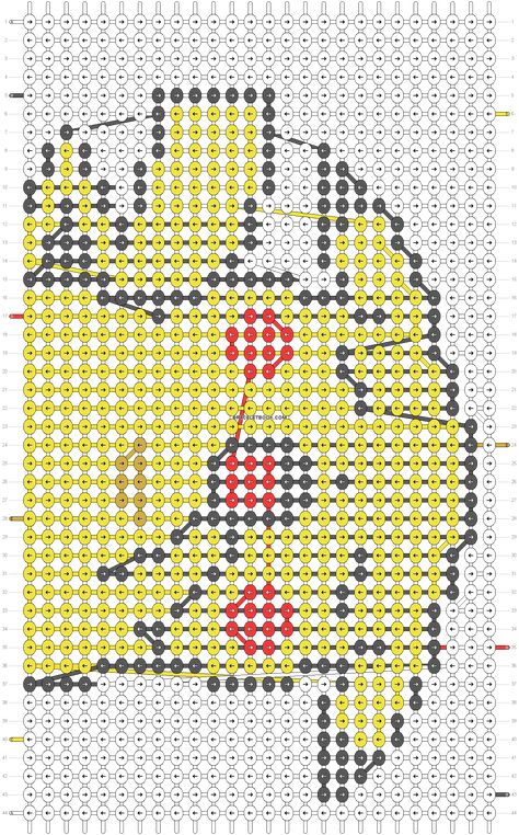 Alpha Tapestry, Alfa Pattern, Stitch Fiddle, Satoshi Tajiri, Pokemon Cross Stitch, Bracelet Colors, Macrame Bracelet Patterns, Friendship Bracelets Designs, Animal Sewing Patterns