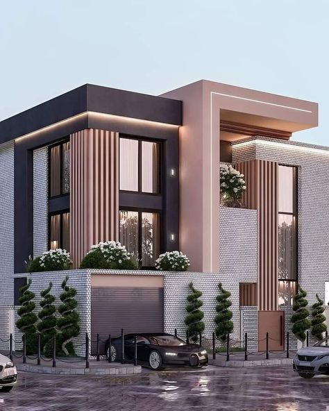 2storey House Design, House Structure Design, 2 Storey House Design, House Outer Design, Modern Villa Design, Modern Bungalow House, Modern House Facades, House Arch Design, Architect Design House