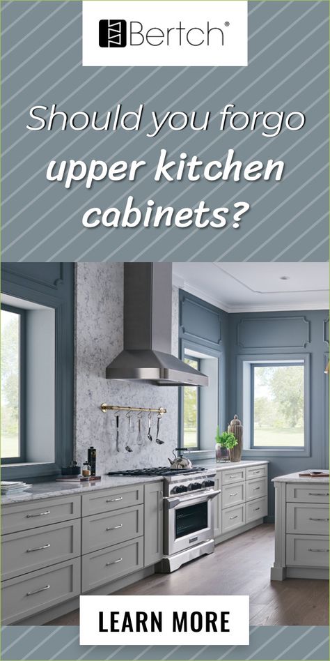 Kitchen All Lower Cabinets, Kitchen With All Lower Cabinets, Kitchen Cabinets Lowers Only, Lower Cabinet Only Kitchen, Kitchen With No Top Cupboards, Kitchen No Upper Cabinets Modern, Kitchens Without Top Cabinets, Kitchen With Base Cabinets Only, Kitchen With Only Bottom Cabinets