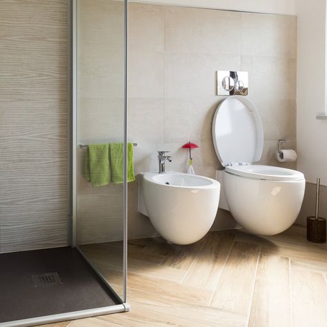 Small Bathroom With Bidet, Bathrooms With Bidets, Toilet And Bidet Ideas, Toilet And Bidet, Toilet Bidet, Bidets In Bathrooms, Big Bathroom Design, Self Cleaning Toilet, Bathroom Appliances