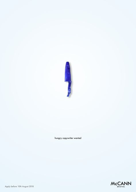 Print advertisement created by McCann, United Kingdom for McCann, within the category: Agency Self-Promo. Simple Advertising, Banks Advertising, Recruitment Ads, Copywriting Ads, Copy Ads, Clever Advertising, Creative Advertising Design, Creative Advertising Campaign, Publicidad Creativa