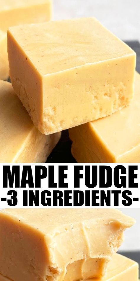 Maple Fudge Recipe Condensed Milk, Easy Maple Fudge, Diy Fudge, Maple Fudge Recipe, Confectionery Recipes, Maple Fudge Recipes, Maple Syrup Candy, Easy Microwave Fudge, 2 Ingredient Fudge