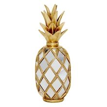 Gold Pineapple Decor, Pineapple Room Decor, Mirrored Table Decor, Pineapple Room, Mirror Accents, Fruit Sculptures, Pineapple Lamp, Glamour Decor, Mirror Panels