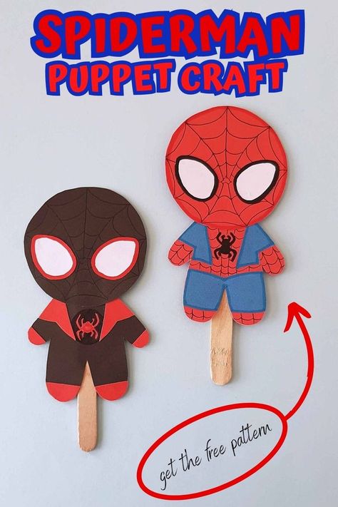 Superhero Crafts For Kids, Spiderman Craft, Super Hero Activities, Crafts For Beginners, Hero Crafts, Babysitting Crafts, Movie Crafts, Superhero Crafts, Make Paper Flowers