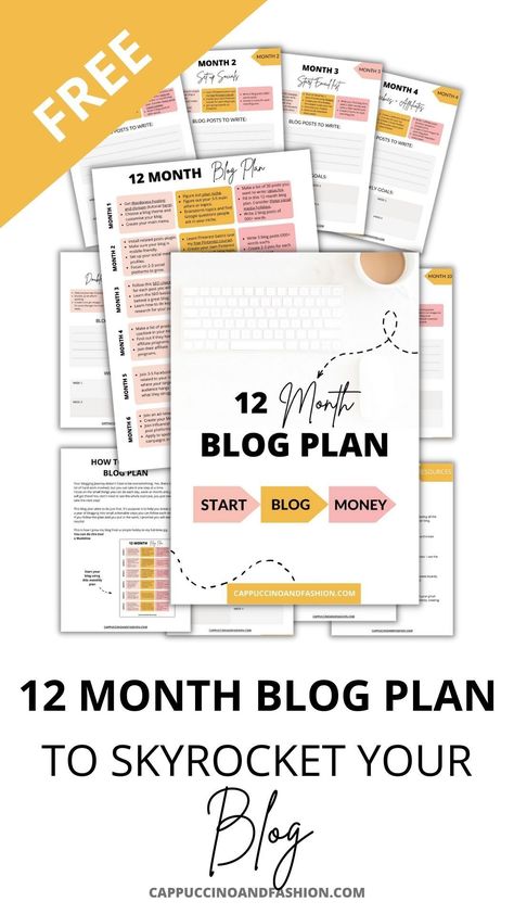 Grab my FREE 12 Month Blog Plan to help you become a successful blogger and learn how to make money blogging. This includes a monthly blogging planner to kick start your blog! #blogplan #bloggingforbegginers #makemoneyblogging #startablog #bloggingtips Blogging Planner, Web Master, Advertising Ideas, Successful Blogger, Blogging Ideas, Blog Planning, Social Media Calendar, Blog Strategy, Mom Bloggers