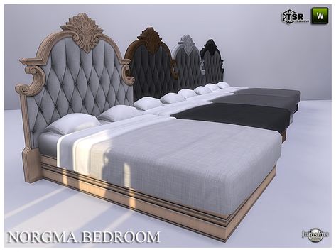 Sims 4 Cc Furniture Living Rooms, Sims 4 Beds, Royal Bed, Royal Room, Mod Furniture, The Sims 4 Pc, Sims 4 Bedroom, Royal Furniture, Sims 4 Expansions