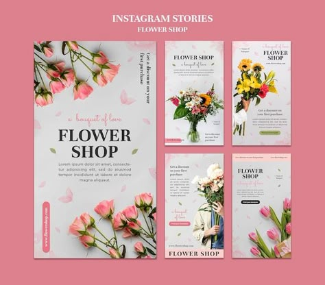 Flower Shop Advertising Ideas, Florist Flyer Design, Flower Social Media Design, Flower Shop Advertisement, Florist Social Media Post, Flower Shop Social Media Post, Flowers Social Media Design, Flower Shop Graphic Design, Flower Shop Social Media