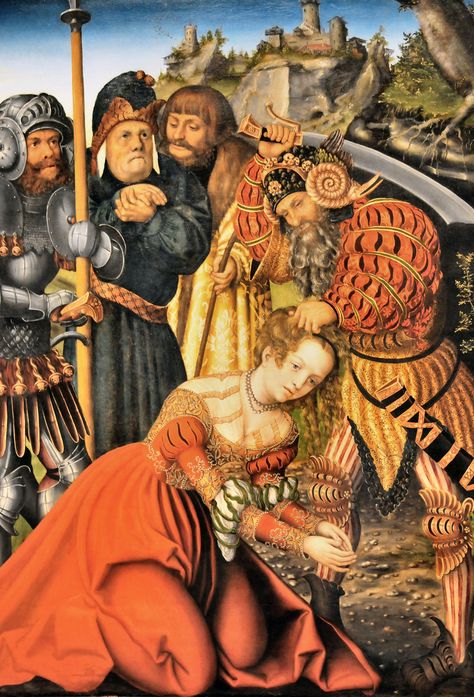 Lucas Cranach the Elder - The Martyrdom of Saint Barbara at New York Metropolitan Museum of Art Cranach The Elder, St Barbara, Saint Barbara, Lucas Cranach, Lives Of The Saints, European Paintings, Martin Luther, Henri Matisse, Pablo Picasso