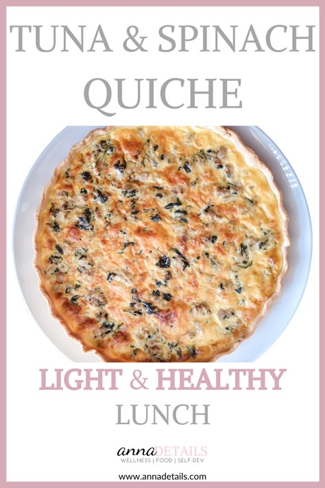 Tuna Spinach Recipes, Tuna Quiche Recipe, Tuna Pie Recipe, Crustless Tuna Quiche, Tuna Quiche Recipes Easy, Crustless Tuna Quiche Recipes, Yellowjackets Party, Tuna Frittata Recipes, Fish Quiche