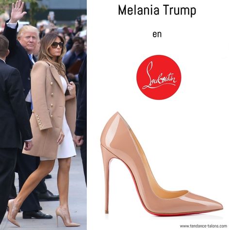 Melania Trump en escarpins "So Kate" de Louboutin, à New-York (novembre 2016) So Kate Louboutin Outfit Dresses, Kate Louboutin Outfit, So Kate Louboutin Outfit, Louboutin Outfit, Kate Louboutin, So Kate Louboutin, Celebrity Shoes, So Kate, High Heels Stilettos