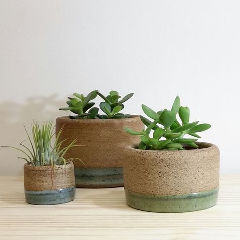 Earthy Plant Pots, Clay Pottery Plant Pots, Earthy Pottery Glaze, Glazed Plant Pots, Handmade Ceramic Flower Pots, Wheel Thrown Plant Pots, Plant Pots Pottery, Pottery Pots & Planters, Ceramics Plant Pot