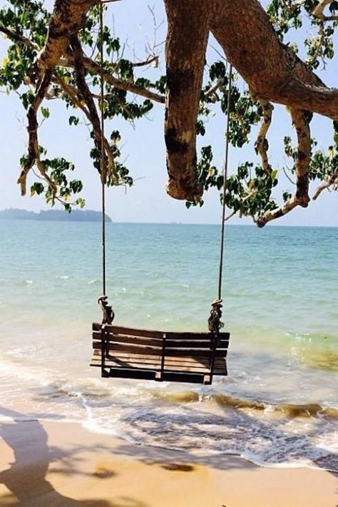 The Swing Friday Quotes, Have Inspiration, I Love The Beach, Beach Love, Peaceful Places, Beach Bum, Coastal Living, My Happy Place, Dream Vacations