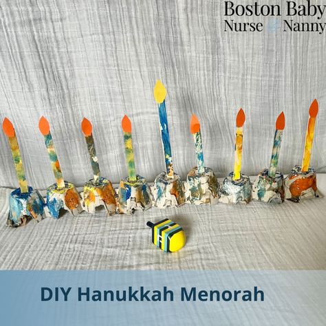 Make a Hanukkah Menorah with your children to begin the 8 day festival of lights and learn more about what the lights represent. Make Your Own Menorah, Menorah Crafts For Kids, Diy Menorah, Diy Hanukkah, Hanukkah Art, Hanukkah Crafts, Day Festival, Orange Paper, Hanukkah Menorah