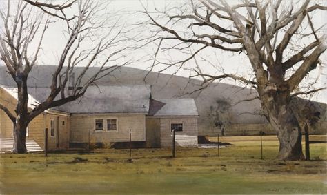 Southern Farm House, Buildings Watercolor, Landscape Watercolor Paintings, Dean Mitchell, Robert Duncan, Watercolor Barns, Dean O'gorman, Landscape Contemporary, St Louis Art