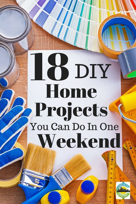 Cheap and easy D-I-Y projects can add value to your home. Here are 10 you can accomplish in a weekend. #homeimprovementcheap #cheapandeasyhomedecorideas Cheap Easy Diy Home Improvements, Easy Diy Home Improvement, House Improvement, Easy Home Improvement Projects, Easy Home Improvement, Diy Home Projects, Home Improvement Loans, Diy Simple, Diy And Home Improvement