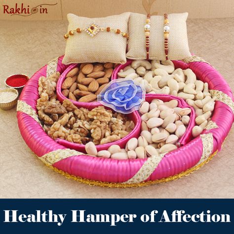 Raksha Bandhan Gifts For Brother, Dear Brother, Raksha Bandhan Gifts, Bridal Gift Wrapping Ideas, Rakhi Design, Fruit Gifts, Fruit Arrangements, Dry Fruits, Art N Craft