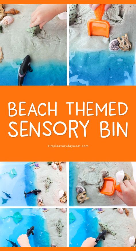 Ocean Theme Preschool, Preschool Sensory, Ocean Activities, Sensory Boxes, Sensory Table, Summer Crafts For Kids, Kids Sensory, Sensory Bin, Play Ideas