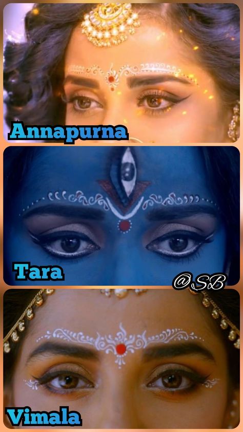 Gopi Dots Face Paintings Simple, Mahakali Serial, Parvati Mahadev, Gopi Dots, Kolka Art, Eye Makeup Brushes Guide, Kolka Design, Bindi Designs, Alta Design