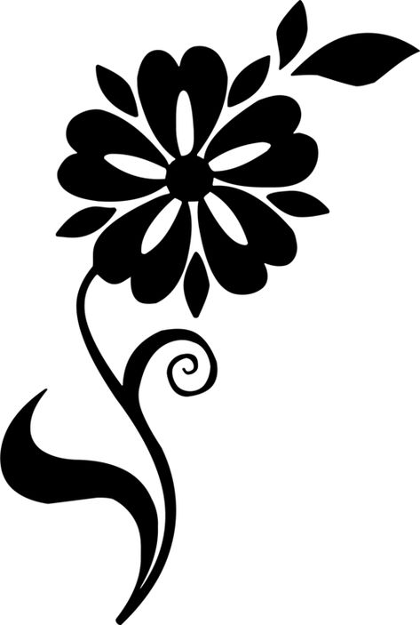 Flower Leaf Drawing, Flower And Leaf Drawing, Drawing Transparent, Engraving Patterns, Flower Stencil Patterns, Sunflower Coloring Pages, Stencil Decor, Mushroom Tattoos, Floral Stencil