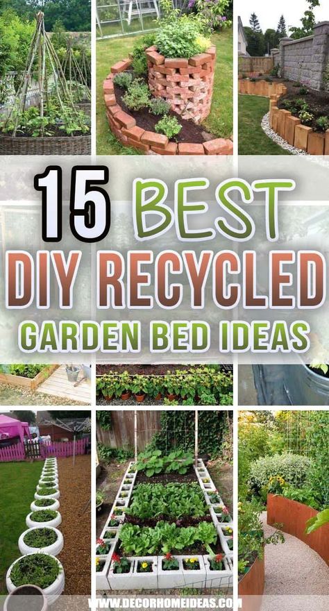 Diy Garden Boxes Cheap, Cheap Raised Garden Beds Diy Simple, Diy Raised Garden Bed Ideas, Cheap Garden Bed Ideas, Raise Bed Garden Ideas, Recycled Raised Garden Beds, How To Build Raised Garden Beds Cheap, Cheap Raised Bed Ideas, Upcycled Raised Garden Beds