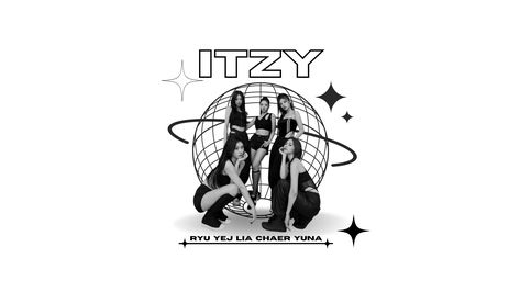 Itzy Computer Wallpaper, Itzy Laptop Wallpaper, Itzy Pc Wallpaper, Itzy Wallpaper Desktop, Macbook Organization Desktop Wallpapers, Itzy Background, Macbook Organization, Kpop Logo, Kpop Stickers