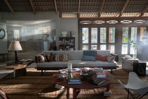 Inside the Sets of the New James Bond Flick No Time To Die | Architectural Digest Tropical Arch, Jamaica House, New James Bond, Bond Style, Louver Windows, Architectural Concepts, Island Breeze, No Time To Die, Home Temple