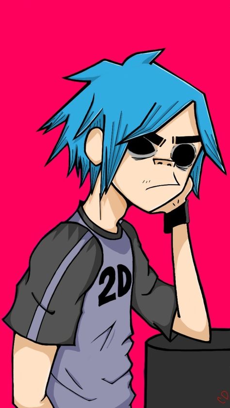 2d Gorillaz Tattoo Design, Gorillaz 2-d, Gorillaz 2 D, 2-d Gorillaz, Gorillaz Band, 2d Gorillaz, Gorillaz Fan Art, Monkeys Band, Gorillaz Art