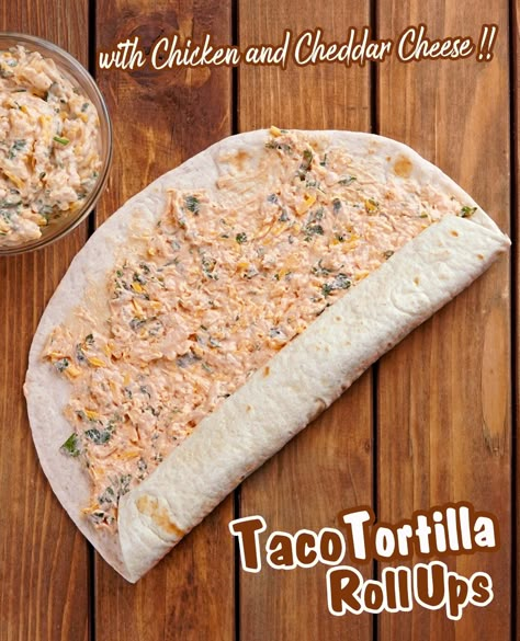 Taco Tortilla Roll Ups - Sugar Apron Taco Rollups, Study Meals, Taco Tortilla Roll Ups, Taco Roll Ups, Taco Tortilla, Taco Roll, Mouth Chicken, Stew Chicken, Pinwheel Appetizers