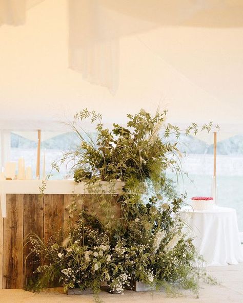 VERVAIN on Instagram: "One of our favourite bar designs for Alex & Luke from September this year. #weddinginspiration #weddingflowers #weddingflorist #weddingdecor #weddingflorals #2023wedding #2023weddings #vervainweddings" Bar Florals Wedding, Bar Florals, Whimsical Wedding Flowers, Summer Workshop, Katie White, Green Wedding Flowers, Moon Wedding, Bar Designs, Flower Installation