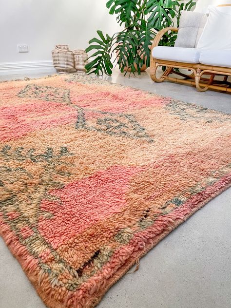 Colorful Rugs Living Room, Moroccan Rug Living Room, Patchwork Decor, Colorful Moroccan Rugs, Eclectic Area Rug, Boujad Rug, Moroccan Design, Magic Carpet, Beni Ourain Rug