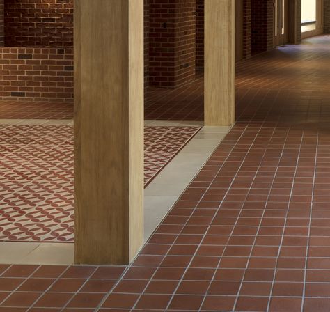 Material Guidance | Architecture Today Quarry Tile Floor, Modernist Interior, Indochine Style, Architecture Today, Lobby Interior Design, Interior Tiles, Conceptual Architecture, Stationary Shop, Greek Restaurants