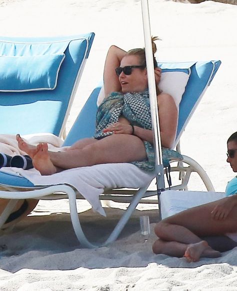 Pin for Later: Chelsea Handler Wears Her Underwear on the Beach After Forgetting Her Swimsuit Flat Belly Challenge, Chalene Johnson, Chelsea Handler, Easter Weekend, Fitness Challenge, On Beach, Real Life Stories, Flat Belly, Workout Challenge