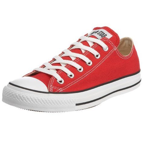 Converse Allstar  All Star Core Ox Canvas Converse, http://www.amazon.co.uk/dp/B000072UN4/ref=cm_sw_r_pi_dp_hjJlsb0N6SRJ7 Converse Rouge, Converse All Star Ox, Baskets Converse, Chuck Taylor Shoes, Converse Chucks, Converse Star, Red Converse, All Star Shoes, New Converse