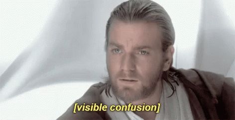 New trending GIF on Giphy Obi Wan Kenobi Funny, Visible Confusion, Publication Facebook, Prequel Memes, Star Wars Quotes, Martial Arts Training, Ewan Mcgregor, Star Wars Wallpaper, Star Wars Party