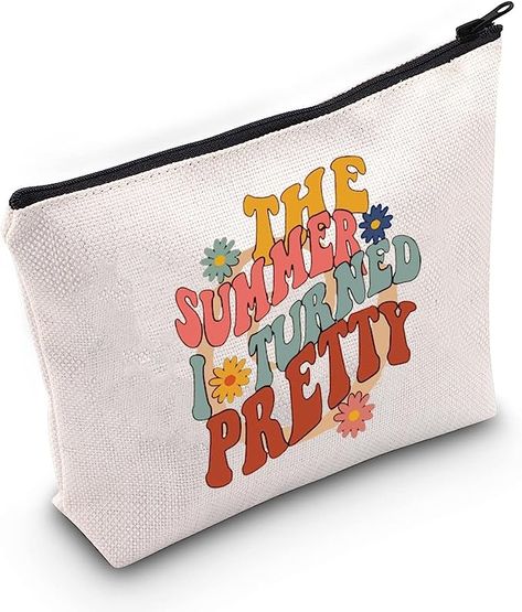 TOBGB Drama TV Show Inspired Zipper Travel Bag Summer Cousins Beach Gift Belly Gift Team Conrad Gift TSITP Fans Gift（Turned Pretty） Cousins Beach, Team Conrad, Makeup Brush Bag, Drama Tv, Drama Tv Shows, Canvas Cosmetic Bag, Small Cosmetic Bags, Beach Gifts, Toiletries Organization