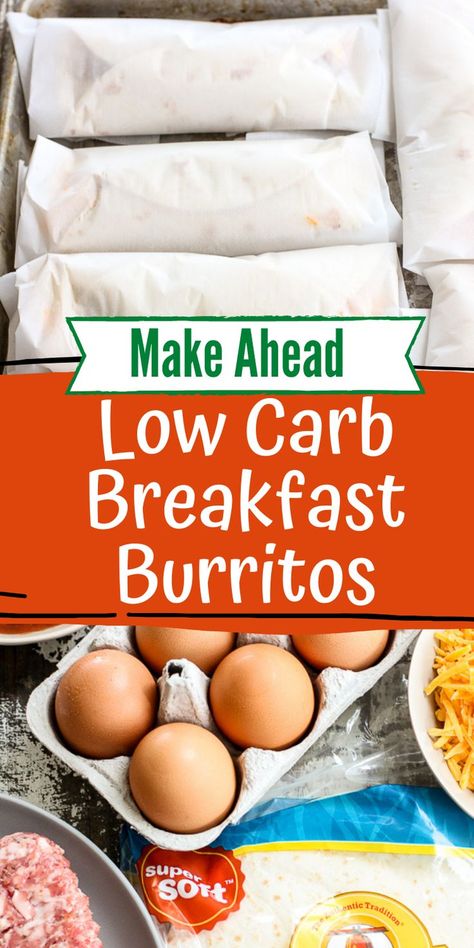 Make Ahead Low Carb Breakfast, Low Carb Make Ahead Breakfast, Make Ahead Breakfast Burritos, Freezer Breakfast Burritos, Healthy Low Carb Breakfast, Meal Prep Menu, Low Carb Low Fat Recipes, Low Carb Meal Prep, Boiled Egg Diet Plan