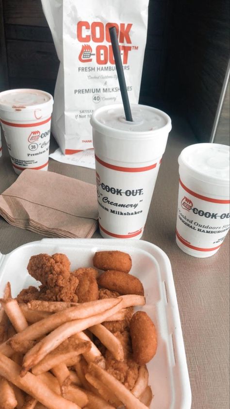 Chicken tenders, fries, hush puppies, and cheerwine = heaven 📍Cookout Cookout Tray, Cook Out, Food Tracker, Awesome Things, Chicken Tenders, Hush Puppies, Food Cravings, Get Healthy, Yummy Food