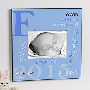 What a beautiful Personalized Baby Picture Frame! You can have it personalized with all the baby's birth info: name, weight, height, time, date, etc. It's the perfect New Baby gift and it comes in 6 different colors! Personalized Baby Frame, Baby Picture Frames, Personalization Mall, 5x7 Picture Frames, Personalized Picture Frames, Baby Frame, Boy Pictures, Wall Frame, Personalized Baby Gifts