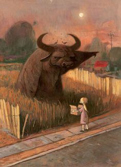 Shaun Tan ~ Tales from Outer Suburbia, 2008 Canvas Art Painting Ideas, Japan Nail Art, Art Painting Ideas, Shaun Tan, Art Of Animation, Magical Art, Children's Book Illustration, Postmodernism, Canvas Art Painting